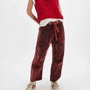 Free People Flocked Moxies Jeans